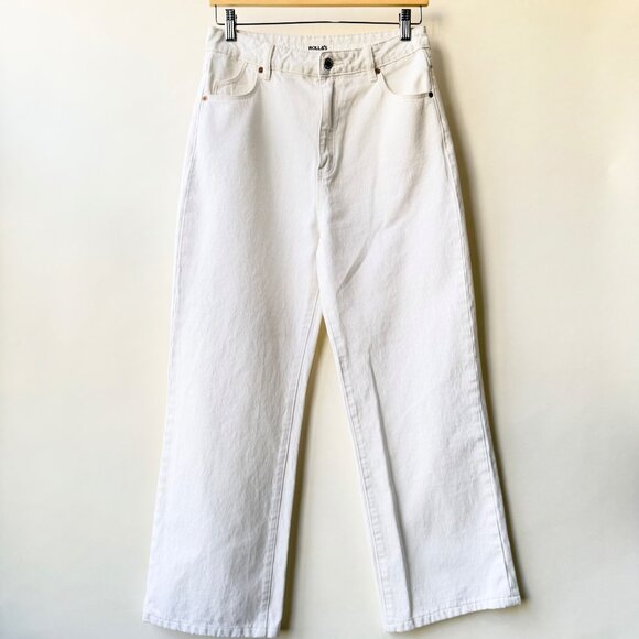 Rolla’s White High Rise Loose Straight Jeans Women’s Size 28 M82 - Picture 2 of 12